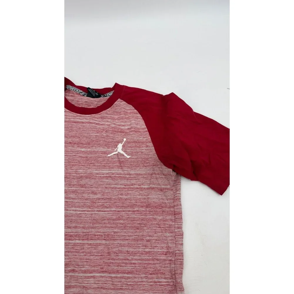 Jordan Air Mens Small Red 2 Tone Jumpman Flight T Shirt Short Sleeve